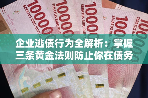 武汉企业逃债行为全解析：掌握三条黄金法则防止你在债务乱局中“踩雷”