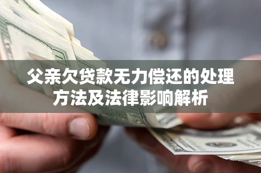 武汉父亲欠贷款无力偿还的处理方法及法律影响解析