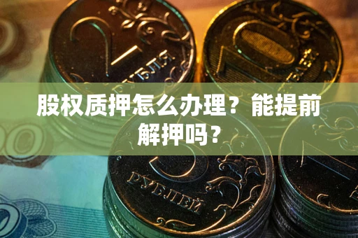 武汉股权质押怎么办理？能提前解押吗？