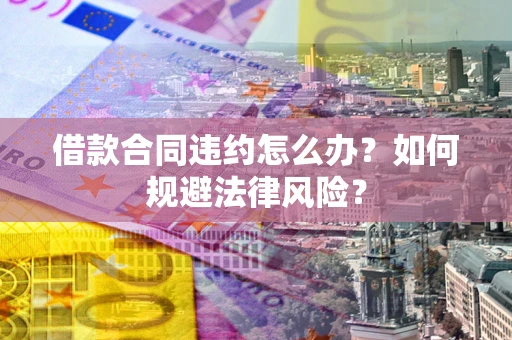 武汉借款合同违约怎么办？如何规避法律风险？